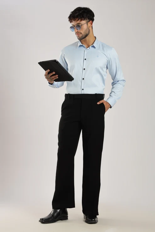 Signature Armani-Finish Bootcut Trousers - Image 4